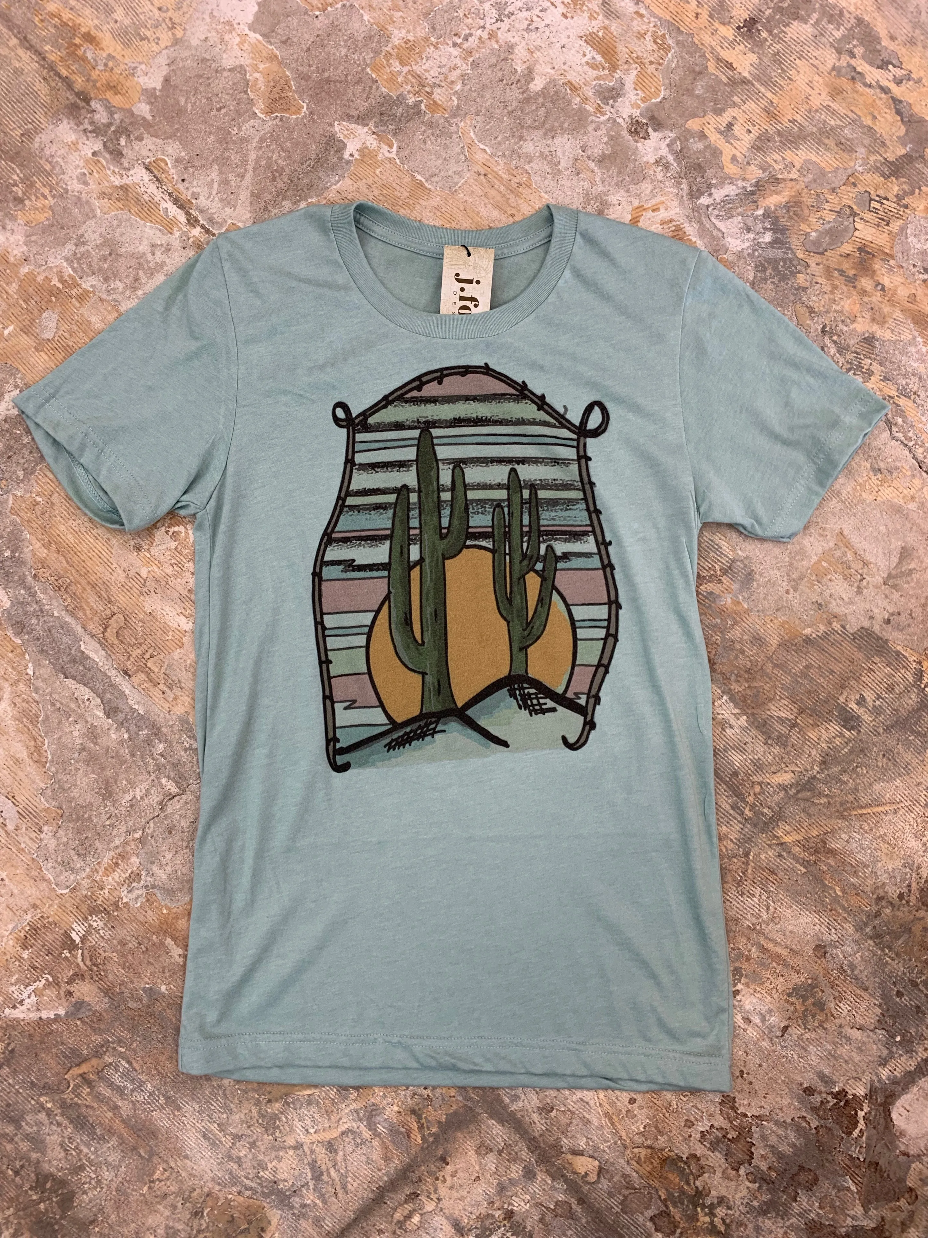 1148 Serape Cactus Tee