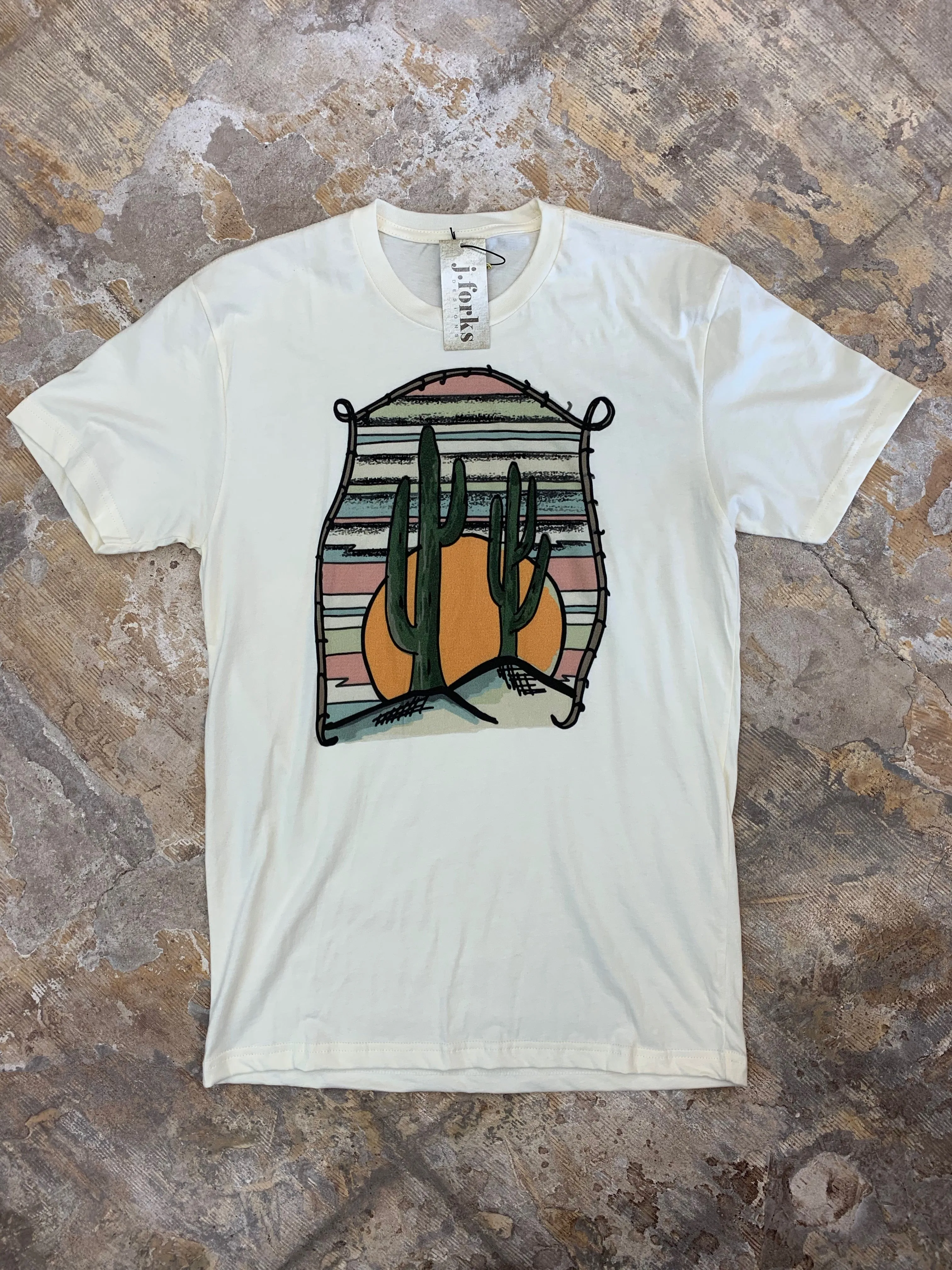 1148 Serape Cactus Tee
