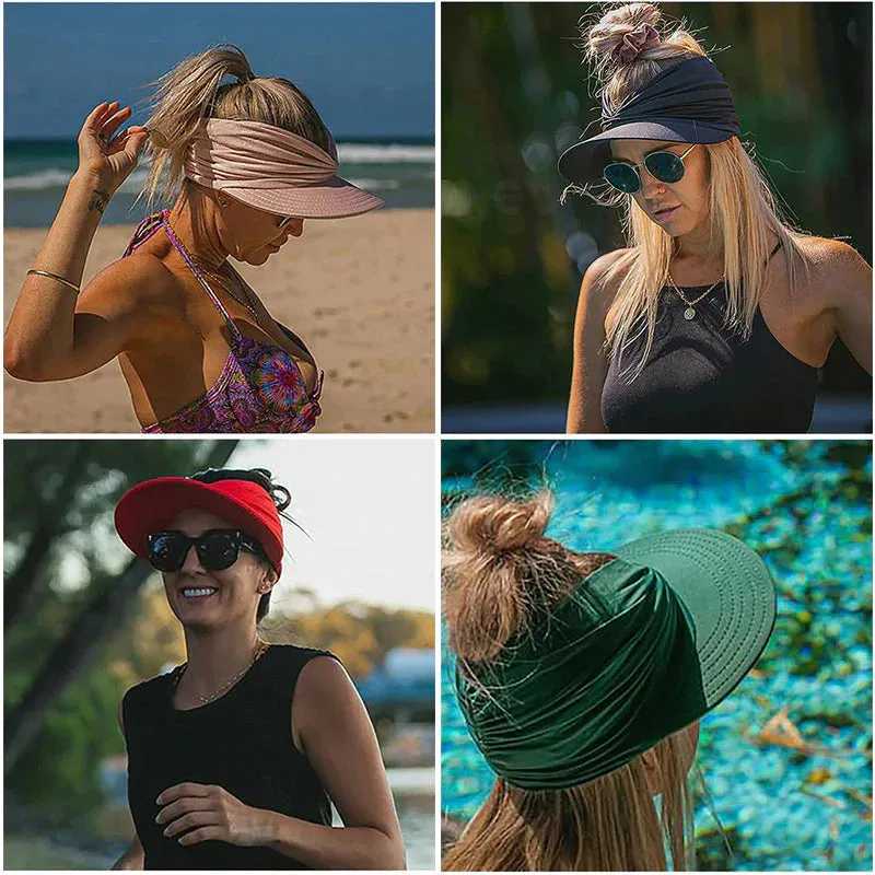 🔥2023 Heißer Verkauf🔥Elastischer Sonnenhut mit UV-Schutz für Damen