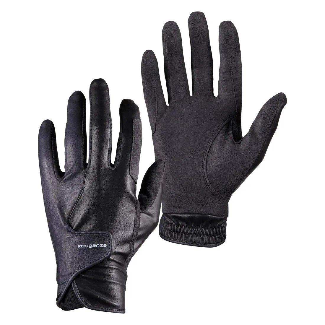 500 Horse Riding Gloves - Black