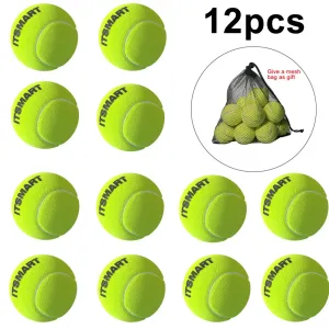 6/12pcs Tennis Balls with Mesh Carry Bag