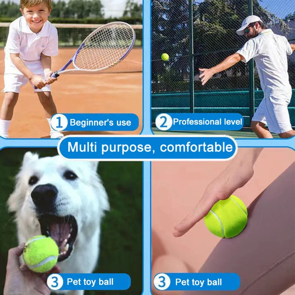6/12pcs Tennis Balls with Mesh Carry Bag
