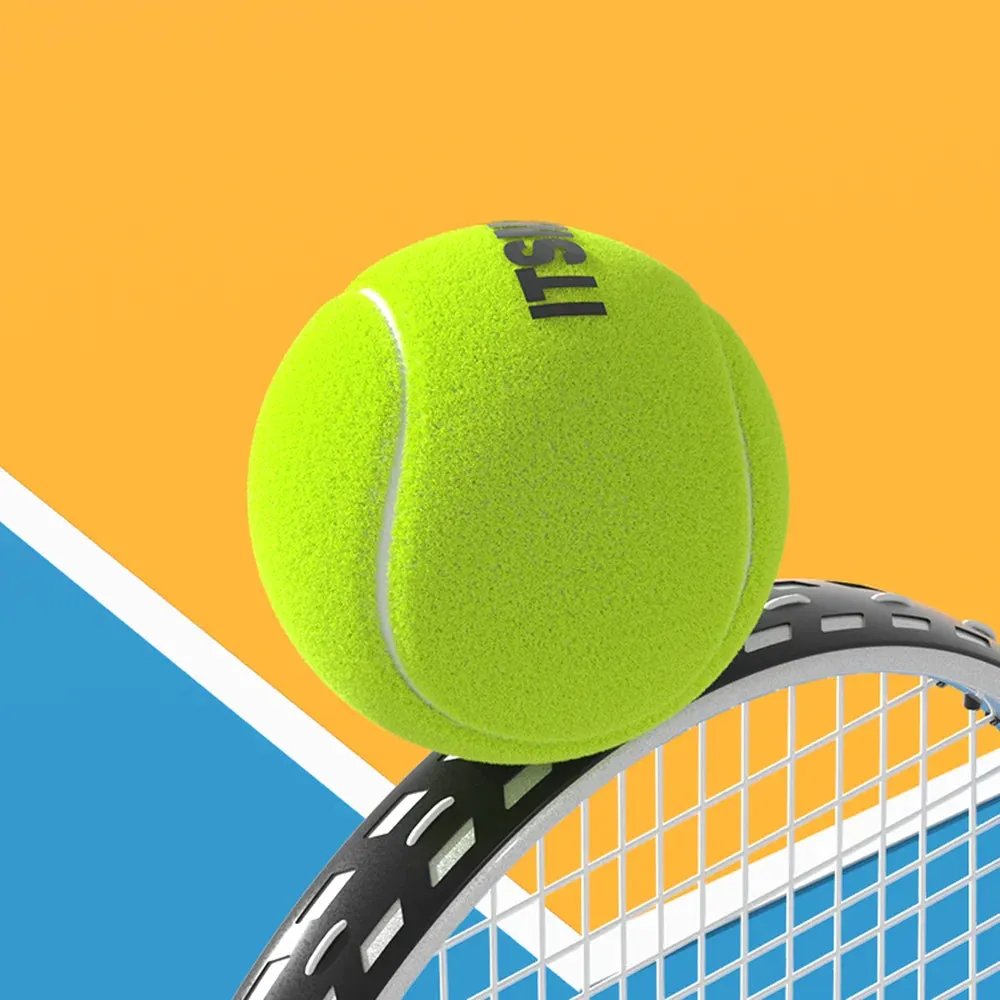 6/12pcs Tennis Balls with Mesh Carry Bag