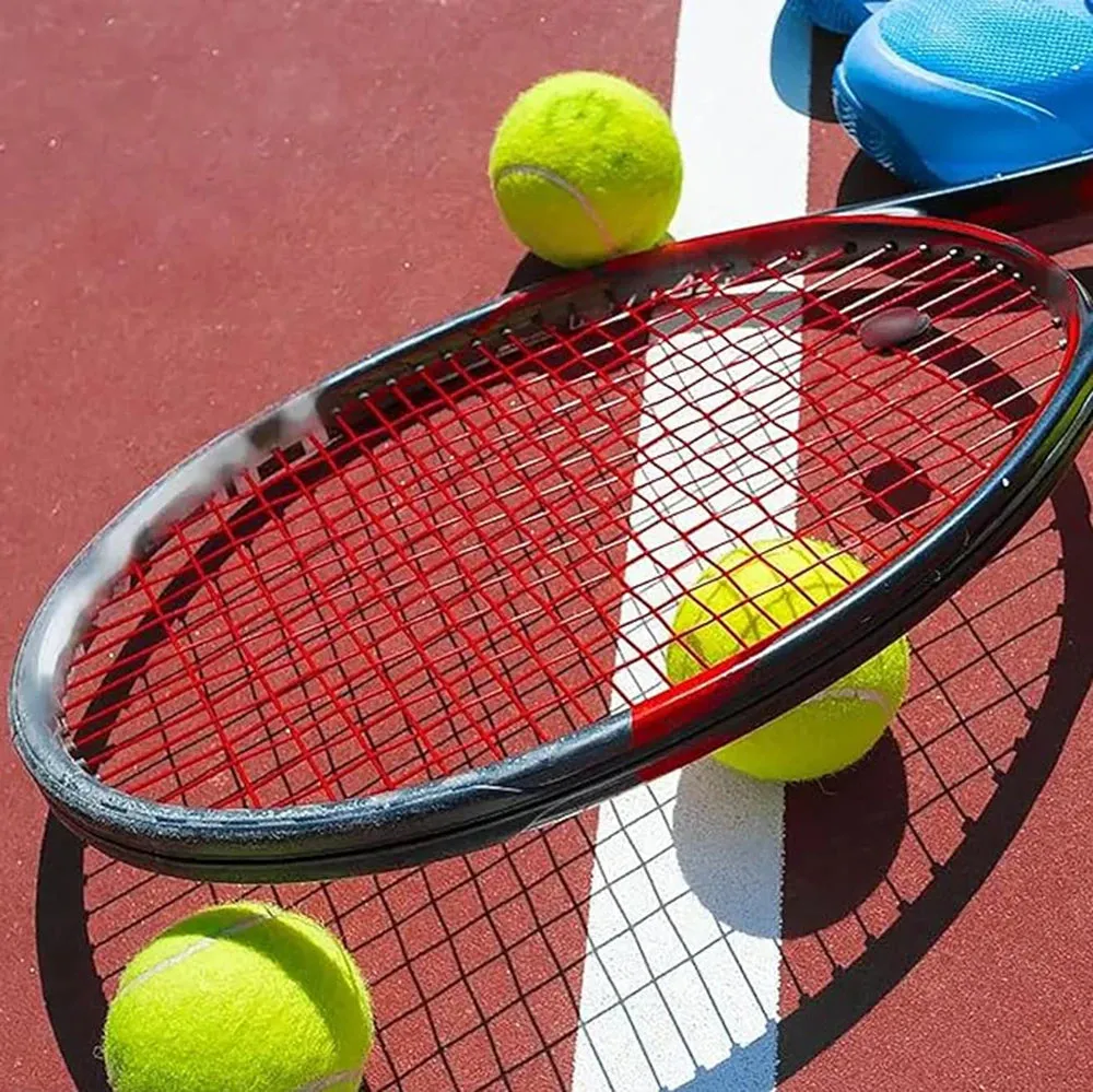 6/12pcs Tennis Balls with Mesh Carry Bag