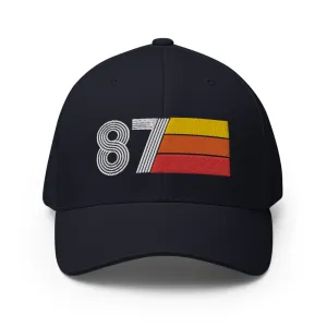 87 1987 fitted baseball cap