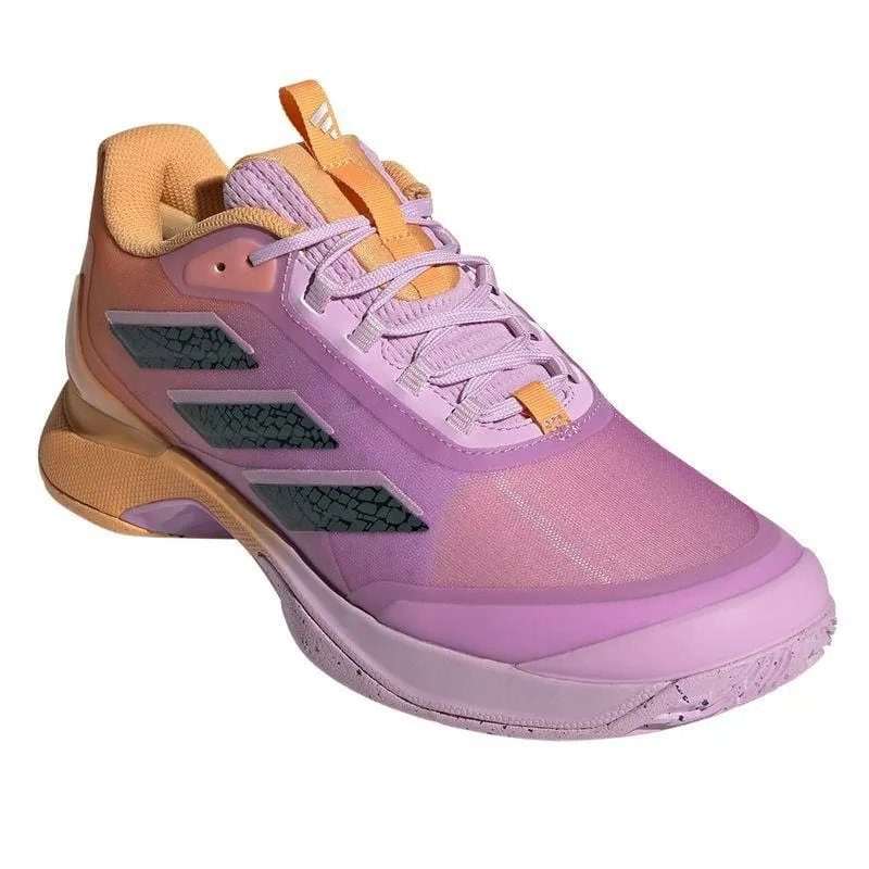 ADIDAS Avacourt 2 Womens Tennis Shoes - Hazy Orange / Legend Ivy / Bliss Lilac