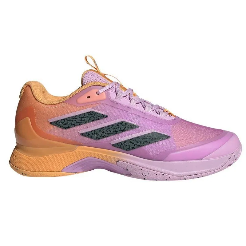 ADIDAS Avacourt 2 Womens Tennis Shoes - Hazy Orange / Legend Ivy / Bliss Lilac
