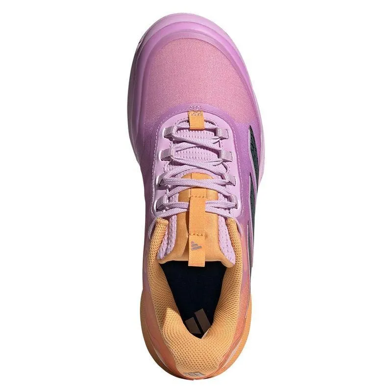 ADIDAS Avacourt 2 Womens Tennis Shoes - Hazy Orange / Legend Ivy / Bliss Lilac