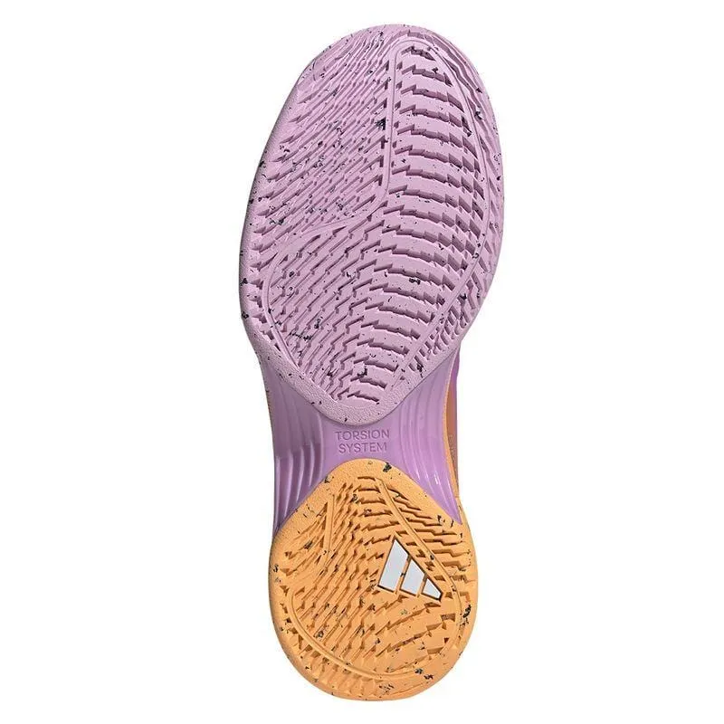 ADIDAS Avacourt 2 Womens Tennis Shoes - Hazy Orange / Legend Ivy / Bliss Lilac