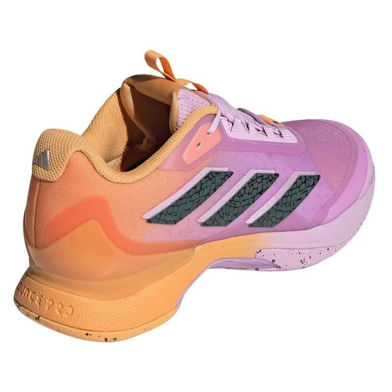 ADIDAS Avacourt 2 Womens Tennis Shoes - Hazy Orange / Legend Ivy / Bliss Lilac