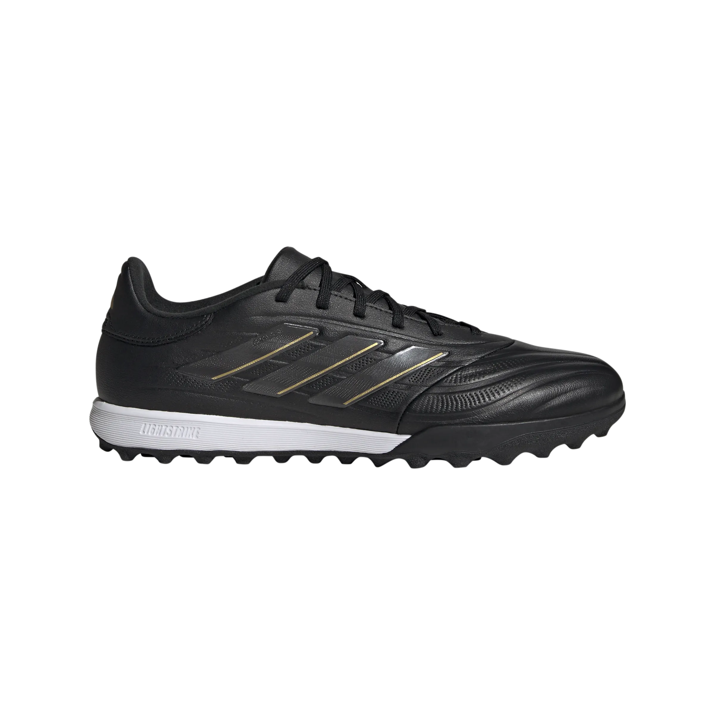 adidas Copa Pure 2 League Artificial Turf Soccer Shoes | Core Black-Carbon-Gold Metallic | Men's