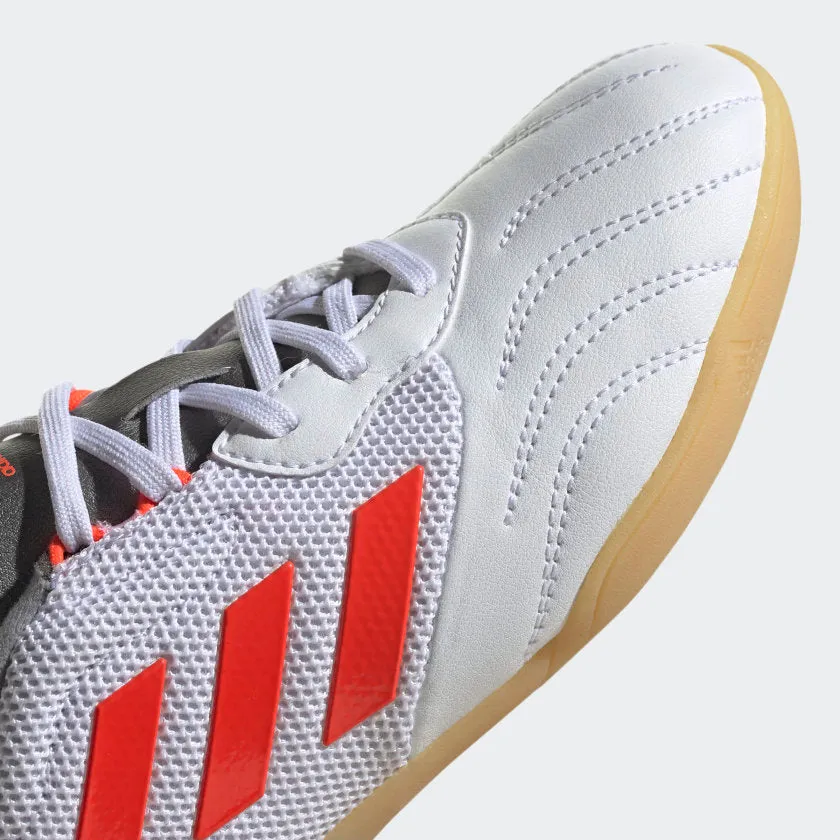 adidas COPA SENSE.3 Indoor Sala Soccer Shoes | White-Red | Kid's Unisex