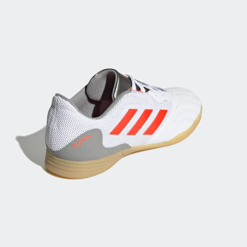 adidas COPA SENSE.3 Indoor Sala Soccer Shoes | White-Red | Kid's Unisex