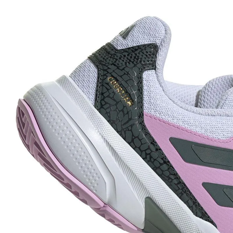ADIDAS CourtJam Control 3 Womens Tennis Shoes - Bronze Strata / Legend Ink / Bliss Lilac