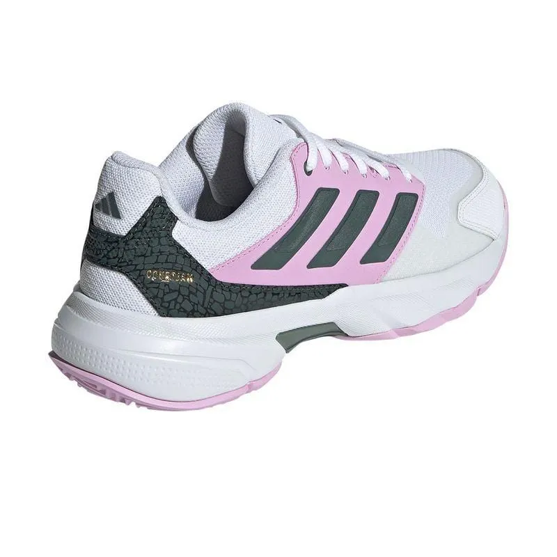 ADIDAS CourtJam Control 3 Womens Tennis Shoes - Bronze Strata / Legend Ink / Bliss Lilac