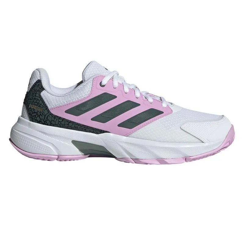 ADIDAS CourtJam Control 3 Womens Tennis Shoes - Bronze Strata / Legend Ink / Bliss Lilac