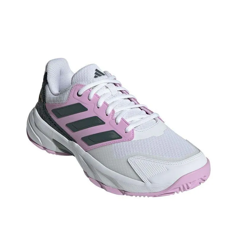 ADIDAS CourtJam Control 3 Womens Tennis Shoes - Bronze Strata / Legend Ink / Bliss Lilac