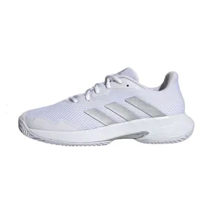 adidas CourtJam Control Women's Tennis Shoes - White/Silver
