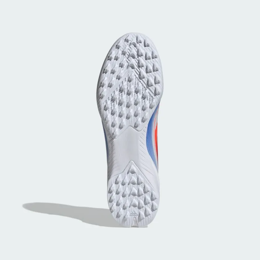 adidas F50 League Artificial Turf Soccer Shoes | Cloud White-Solar Red-Lucid Blue | Men's