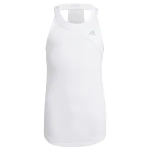 adidas Girls' Club Tank Top (White/Grey)