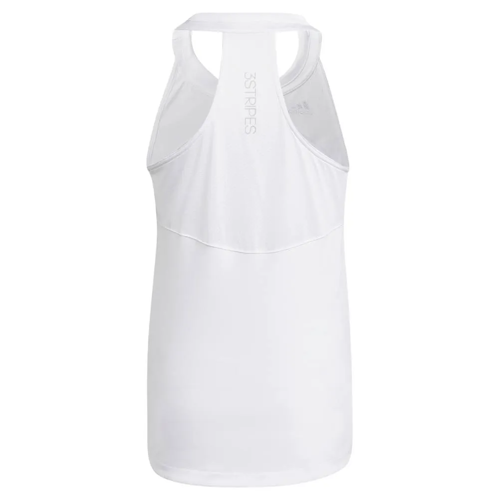 adidas Girls' Club Tank Top (White/Grey)