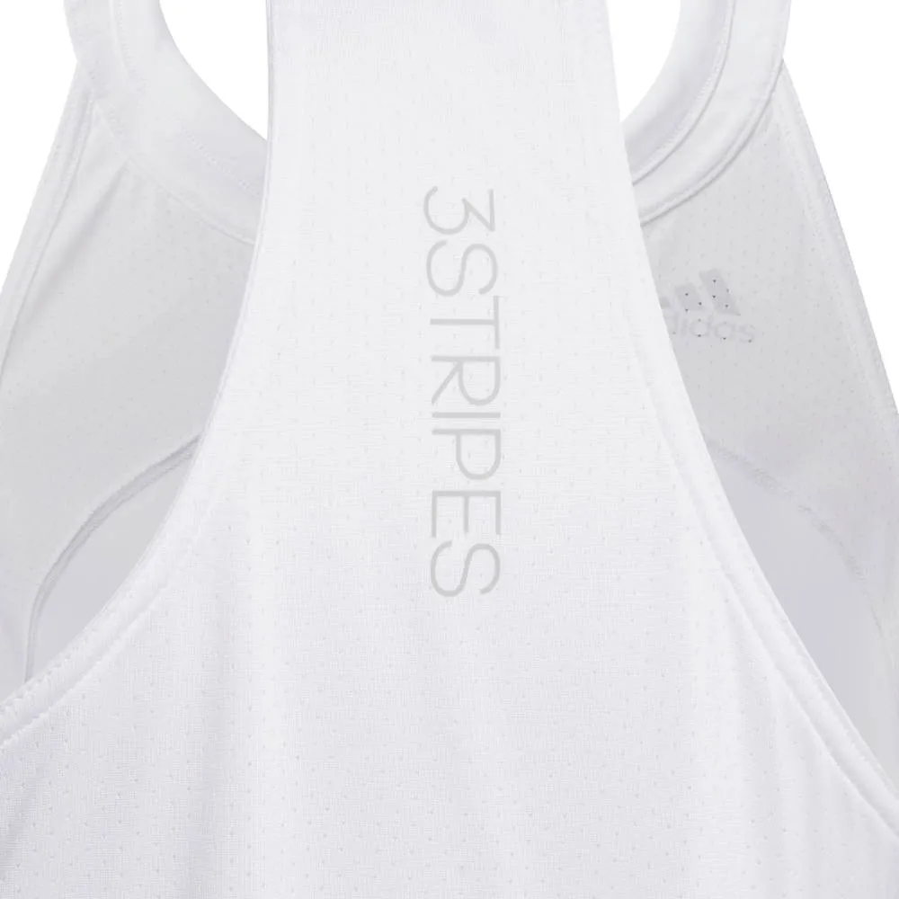 adidas Girls' Club Tank Top (White/Grey)