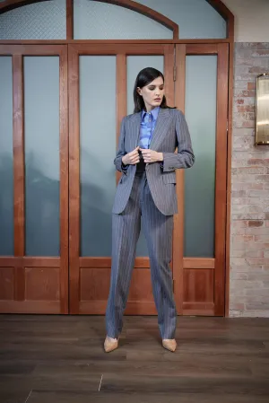Amora Jacket - Classic jacket in  pinstripe