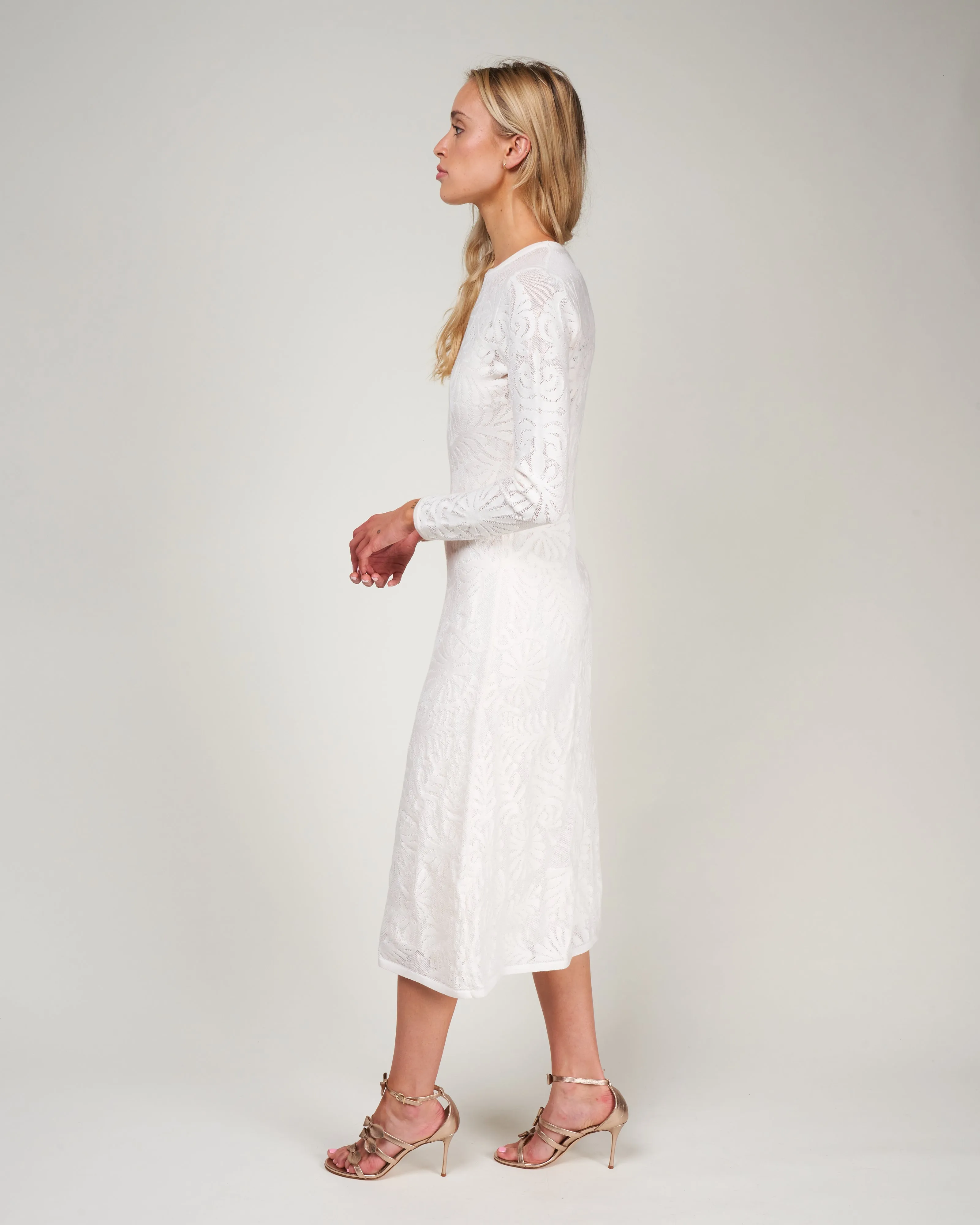 angelica dress - bone