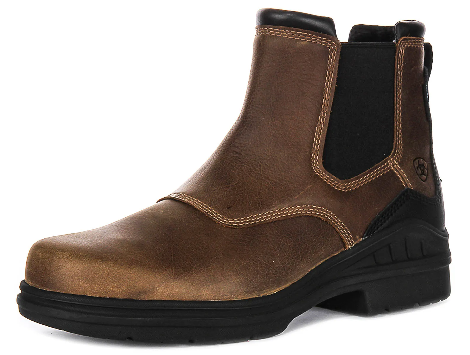 Ariat Barnyard Twin Chelsea Boot In Brown