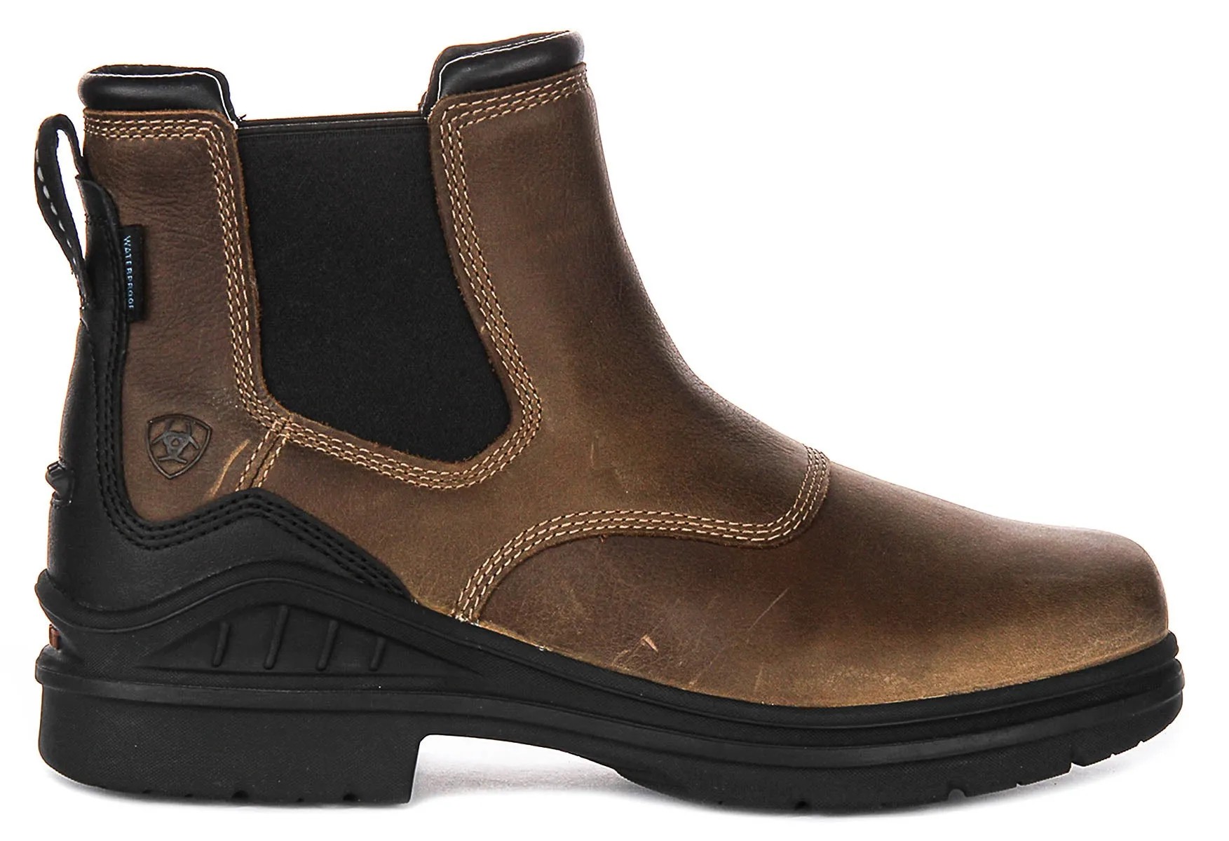 Ariat Barnyard Twin Chelsea Boot In Brown