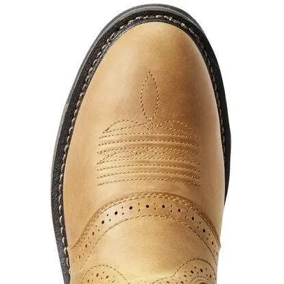 Ariat Men's WorkHog 10" Soft Toe Waterproof Western Work Boot - Aged Bark - 10008633