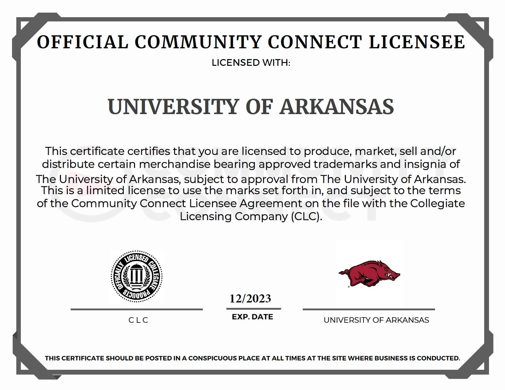 Arkansas License Plate