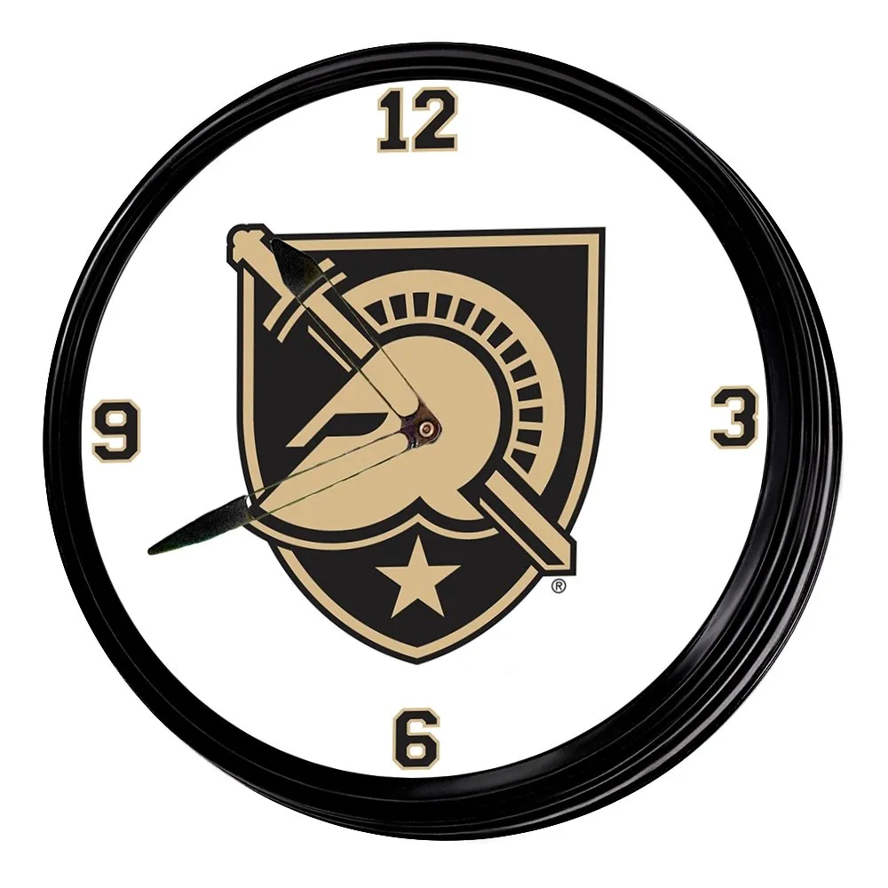 Army Black Knights: Athena's Helmet - Retro Lighted Wall Clock
