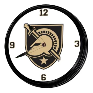 Army Black Knights: Athena's Helmet - Retro Lighted Wall Clock