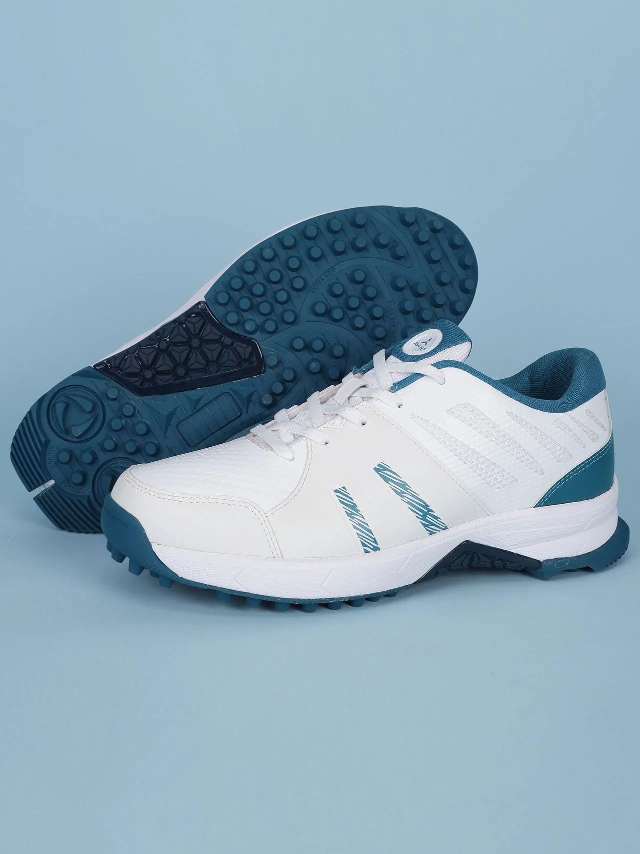 Avant Men's Outfield Cricket Shoes - White/Teal