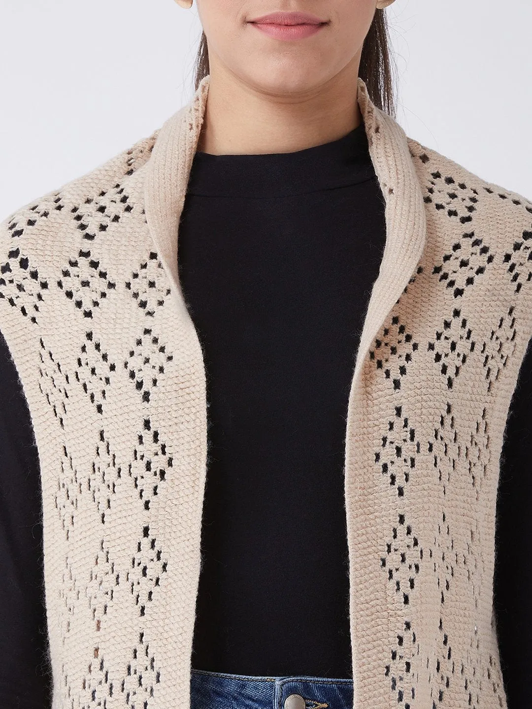 Beige Winter Shrug