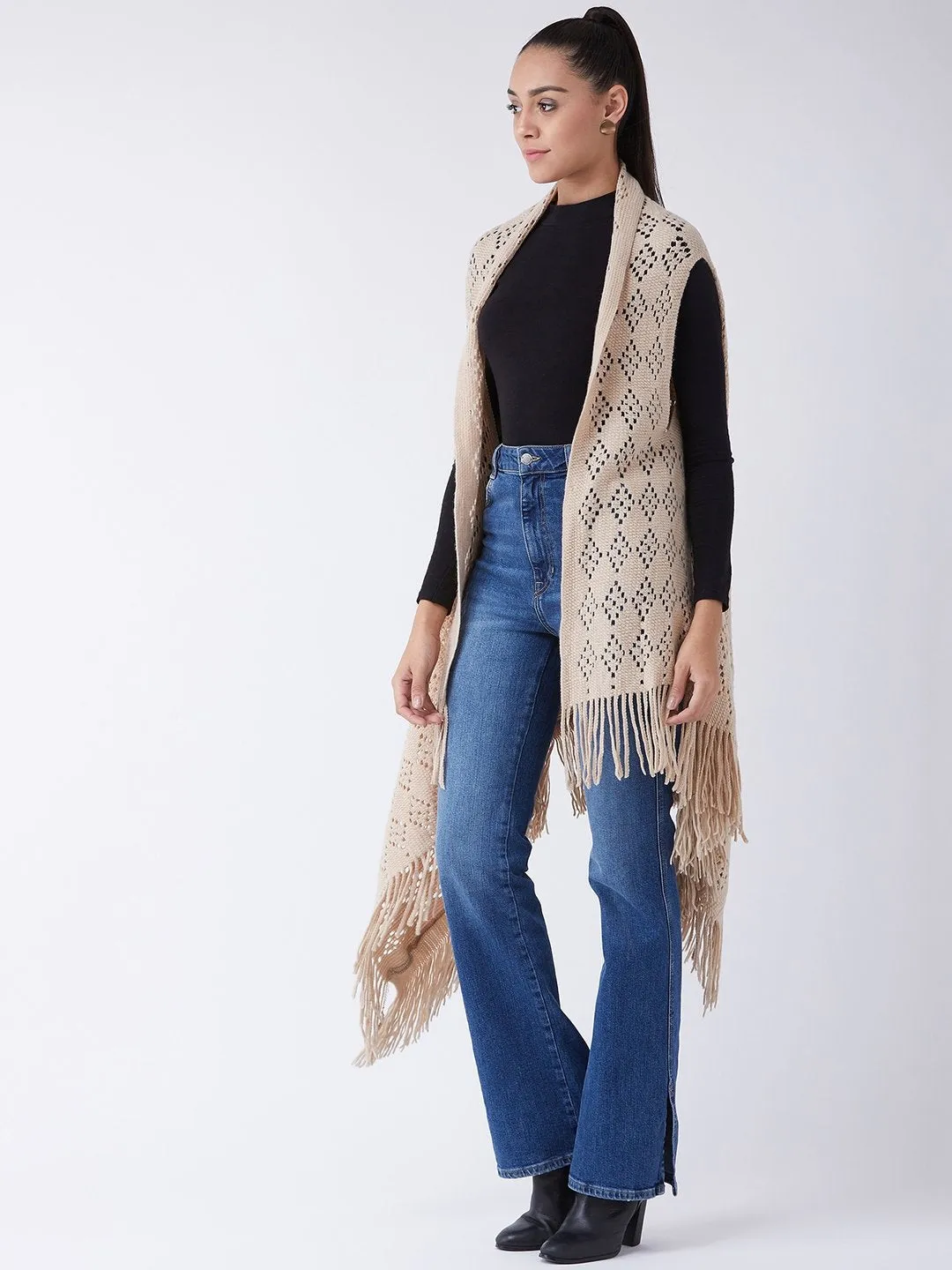 Beige Winter Shrug