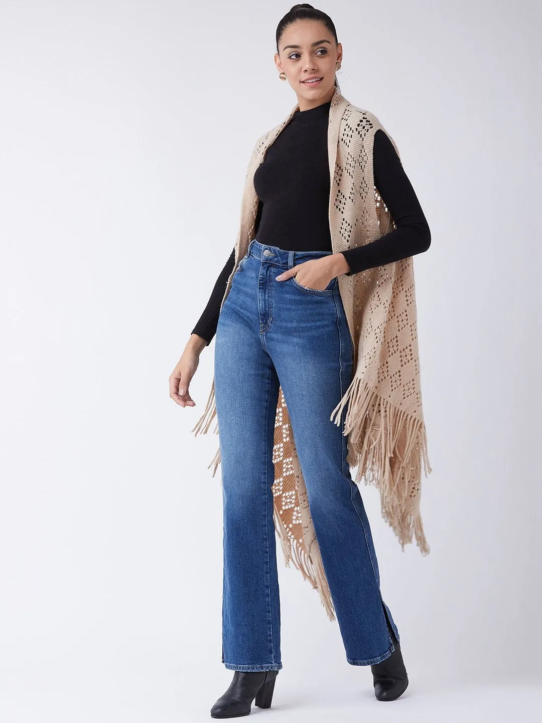 Beige Winter Shrug