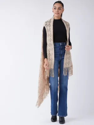 Beige Winter Shrug