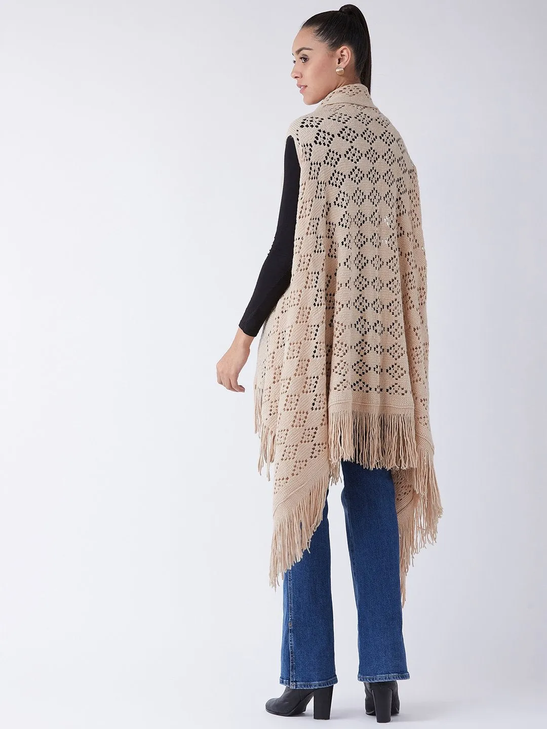 Beige Winter Shrug