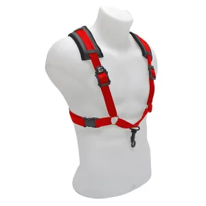 BG A and T Saxophone Comfort Harness ~ Men ~ Red ~ Snap Hook