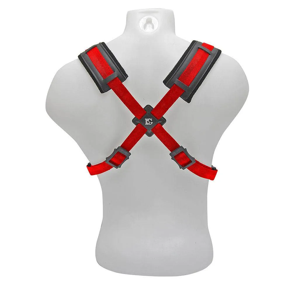 BG A and T Saxophone Comfort Harness ~ Men ~ Red ~ Snap Hook