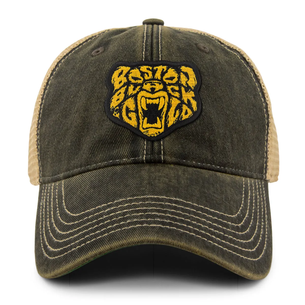 Black & Gold Bear Dirty Water Trucker