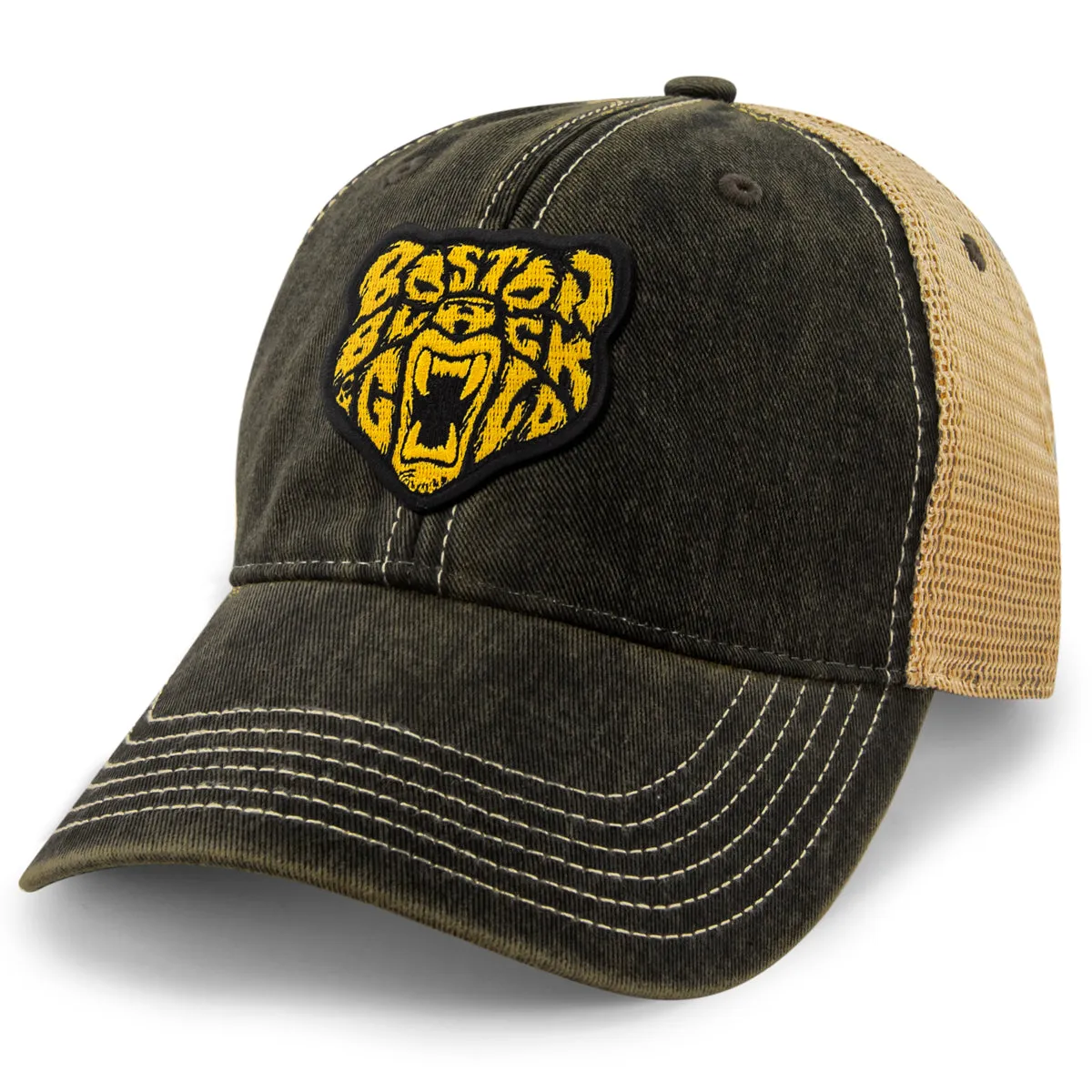 Black & Gold Bear Dirty Water Trucker