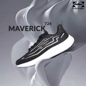 Black Sport Shoes for Men (MAVERICK 724)