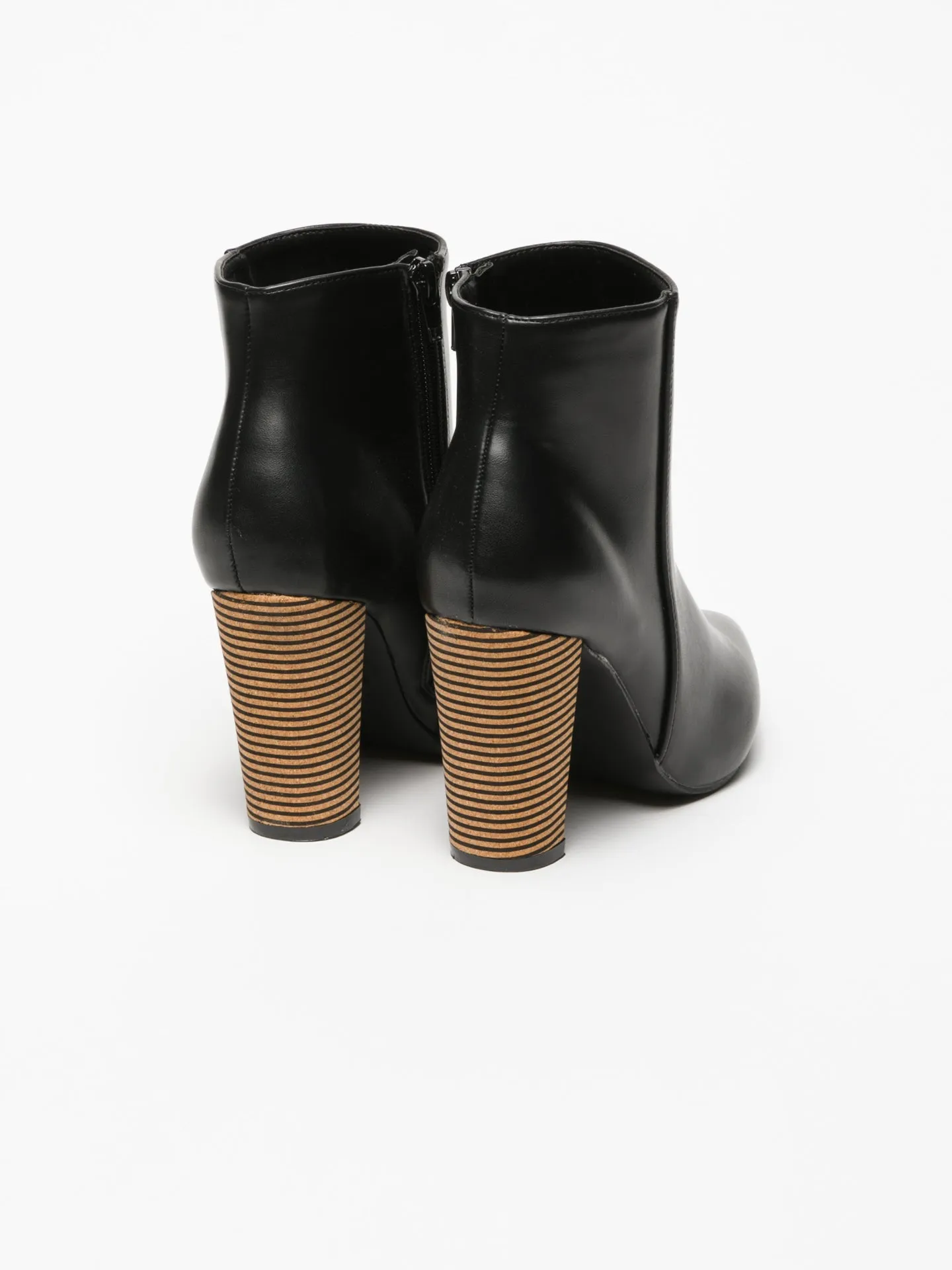 Black Zip Up Ankle Boots
