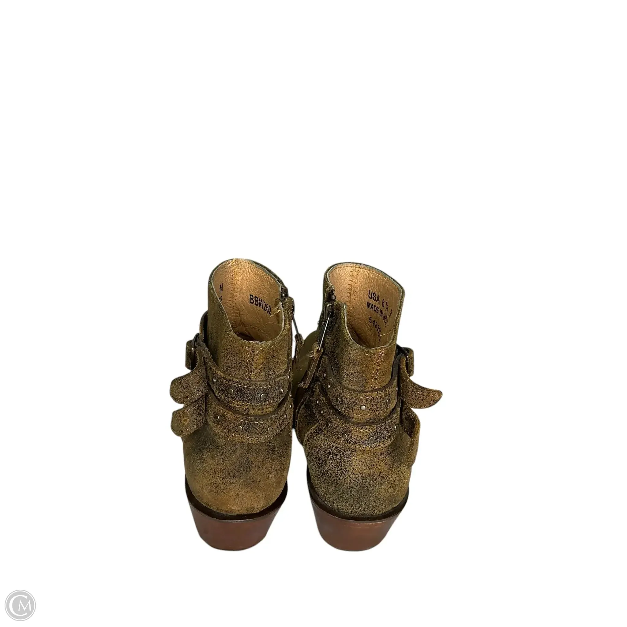 Boots Ankle Heels By Cmc In Brown, Size: 6.5