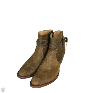 Boots Ankle Heels By Cmc In Brown, Size: 6.5
