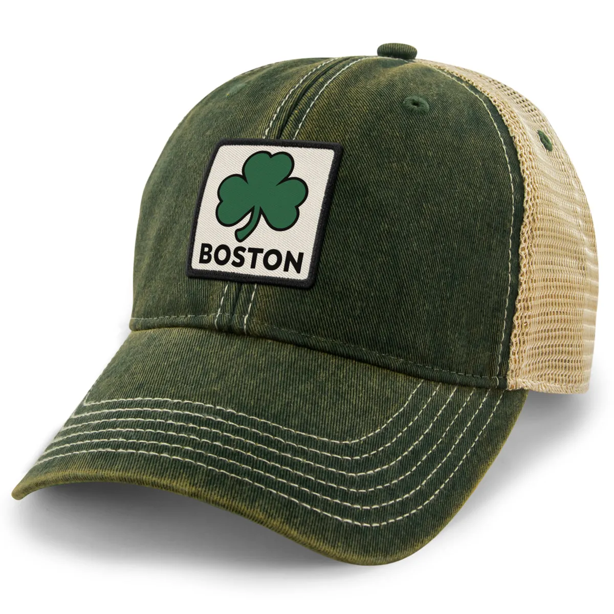 Boston Shamrock Printed Patch Dirty Water Trucker