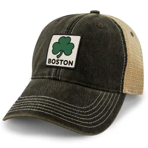 Boston Shamrock Printed Patch Dirty Water Trucker